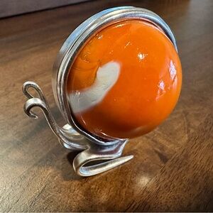 Orange Marble Fork Snail